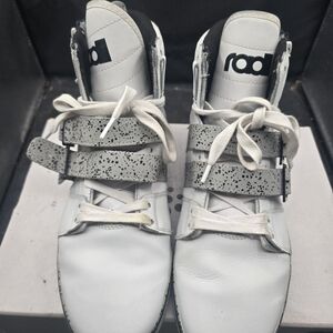 White and Red Athletic‎ Shoes